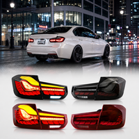 Ensemble de feux arrière rouges clairs fumés OLED style GTS LED pour BMW Série 3 F30 M3 F80 LCI 2012-2019