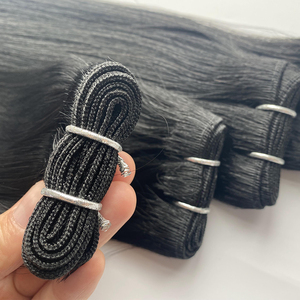 Machine Weft Hair Extensions for Woman Real Human Hair Double Drawn Cuticle Aligned for Comfortable Easy to Install and <strong>Restyle</strong> - Product Image 5
