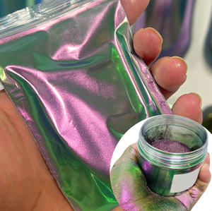 Poudre de pigment à effet caméléon blanc de qualité cosmétique, Aurora Multi Chrome Hypershift, pigment pour la couleur des ongles - Product Image 1