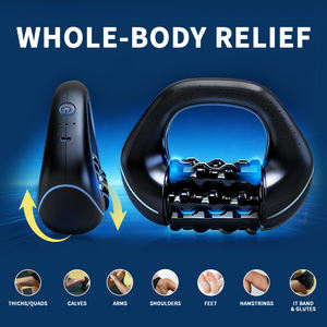 Mini RPM rouleau de Massage percutant roulant masseur percutant avec poignée ergonomique multi-poignées <span class=keywords><strong>pour</strong></span> stimuler la récupération musculaire - Product Image 3