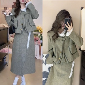 Abito professionale femminile non ferro nero di fascia alta blazer due pezzi business ol vento abiti da lavoro formali a maniche lunghe - Product Image 1