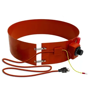 Best Selling Manufacturer Temperature regulation insulation belt silicone rubber oil drum heater 1740*125 oil drum heater