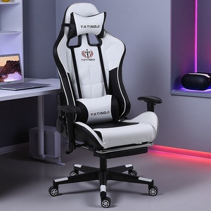 Chaise de jeu <span class=keywords><strong>Scorpion</strong></span> Zero Gravity avec support lombaire, design ergonomique, fonction extensible, cuir, vérin à gaz à 3 niveaux, pivotante - Product Image 2