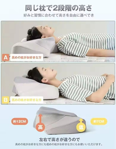 Bantal Leher Ortopedi Klasik LOGO Khusus, Bantal Kontur Tulang Ekor Ortopedi, Bantal Memory Foam Penyangga Leher - Product Image 4