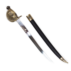 <span class=keywords><strong>Sabre</strong></span> <span class=keywords><strong>de</strong></span> <span class=keywords><strong>pirate</strong></span> <span class=keywords><strong>de</strong></span> la marine européenne et des Caraïbes du XIXe siècle - Élément <span class=keywords><strong>de</strong></span> <span class=keywords><strong>pirate</strong></span> : voilier/ancrage/crâne à os croisés (style d'embout semi-enveloppé) - Product Image 1