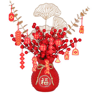 Jarrón Decorativo Kch Fortune Fruit para Mesa, 10cm-30cm, Decoraciones para el Hogar de Año Nuevo Chino - Product Image 5