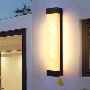 โคมไฟติดผนังกันน้ำกลางแจ้ง LED ลายหินอ่อน สำหรับตกแต่งภายนอกบ้าน วิลล่า ระเบียง สวน ประตูรั้ว - Product Image 3