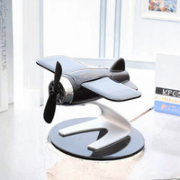 Purificateur d'air solaire pour voiture, en forme d'avion, en plastique, décoration intérieure tendance, diffuseur de parfum, console centrale solide