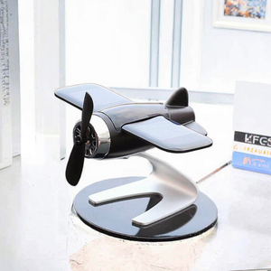 Purificateur d'air solaire pour voiture, diffuseur de parfum en forme d'avion pour console centrale de voiture, parfum solide - Product Image 3