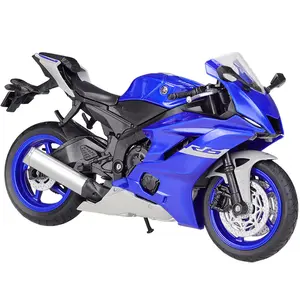 Модель мотоцикла WELLY 1/12 2020 из YZF-R6 сплава YAMAHA, модель автомобиля, высокая имитация тяжелой техники, коллекционные модели мотоциклов, подарки