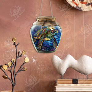 Encantadores encantos Seaside Serenity Bottle Acrílico Placa de pared Signo Poción mística Hada Jardín Sala de estar Decoración para el hogar - Product Image 4
