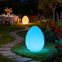 Leuchtende Eiförmige Solarlampe für Außenbereich, Garten und Hof, Landschaftsbeleuchtung für Veranstaltungen, Große Dinosaurier-Ei-Lampe