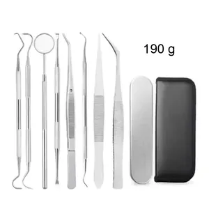 Hot selling custom logo/packing stainless steel oral tools dental hygiene Kit for teeth cleaning