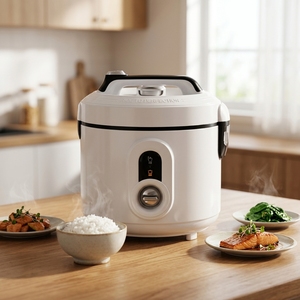 Mini-cuiseur à riz 3L blanc en gros – Appareil de cuisine domestique traditionnel - Product Image 1