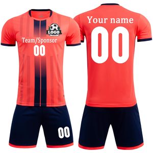 Ensembles de maillots de football personnalisés pour équipes, impression numérique, manches courtes, vêtements de football pour hommes, maillot rétro d'entraînement - Product Image 3