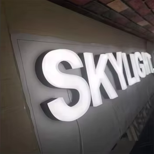 Logo d'entreprise personnalisé imperméable à l'eau, lettres lumineuses imprimées en 3D, enseigne publicitaire extérieure pour restaurant, salon <span class=keywords><strong>de</strong></span> beauté, boutique - Product Image 5