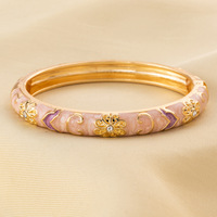 Bracelet en alliage de style chinois pour femmes, inspiré de la créativité culturelle du Musée du Palais, hypoallergénique et résistant à la décoloration
