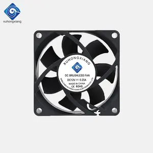 Yüksek hızlı soğutma fanı 70mm * 70mm * 25mm 3 inç 5V 12V 24V 7025 DC egzoz fanı çin'den tedarikçi