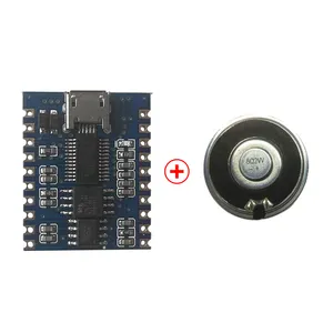 DT9001-FL 5W Power Recognition Chip Serial Port USB Low Level Trigger Combination Play Digital Power Amplifier Voice Module