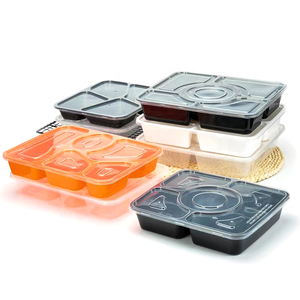 Bandeja Rectangular Desechable de Plástico para Microondas, Contenedores de Comida para Llevar, Tamaños Personalizables para Restaurante para <span class=keywords><strong>Almuerzos</strong></span> - Product Image 4