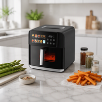 Friteuse à air numérique intelligente automatique à grand écran, haute qualité, grande capacité 8L, populaire pour la maison, en promotion