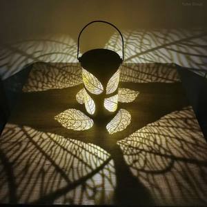 Lampe solaire en fer pour extérieur, projecteur solaire, lampe de Noël, lampe de jardin décorative en métal imperméable à LED pour extérieur - Product Image 4