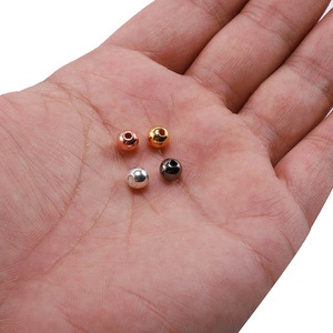 St. Kunkka Round <b>Bead</b> Caps Electroplated Gold Silver <b>Plastic</b> Resin DIY Jewelry Findings Scattered <b>Beads</b> 8mm 10mm 12mm - Product Image 5