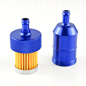 Filtre à huile Qiangye en alliage d'aluminium CNC bleu pour motos tout-terrain, VTT et buggies de plage - Product Image 3
