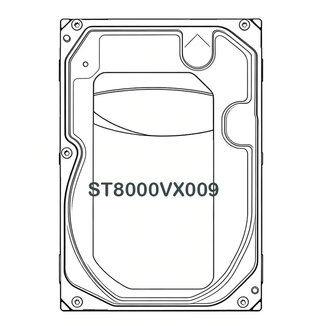New ST8000VX009 8TB 3.5 Inch SATA III Internal Surveillance Hard Drive 256MB 5400RPM CMR for Security System