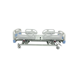 Cama de Hospital Eléctrica de Tres Funciones, Cama <span class=keywords><strong>para</strong></span> Pacientes con 3 Manivelas, Cama Médica Ajustable Manual <span class=keywords><strong>para</strong></span> Pacientes <span class=keywords><strong>Enfermos</strong></span> con Barandilla Lateral de Aluminio - Product Image 4