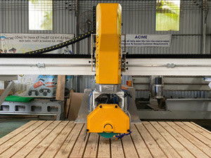 Industrial CNC Bridge Saw 3 Axis Stone Cutting and <b>Engraving</b> <b>Machine</b> with Rotating Head for Marble/Stone/Granite - Product Image 4