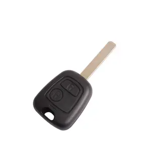 Hot verkauf 433.92MHz 2 tasten 307 remote key shell flip 2015Peugeot 0532 geändert remote key shell peugeot key fob ersatz