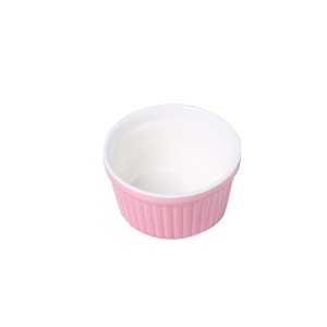 Soufflé en céramique Ramequins Bol de cuisson rond Bol de cuisson en céramique pour Pot Pie Creme Brulee Dessert - Product Image 6
