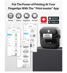 Phomemo M220 라벨 메이커 80mm 열전사 프린터 바코드 영수증, 주소, 라벨링, 우편 발송용 휴대용 스티커 메이커 기계 - Product Image 4