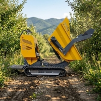 500kg Mini-Hebe-Dumper KC500 CE-Zertifizierter Selbstladender Raupenkipper für Garten und Obstgarten