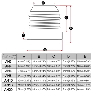Raccord mâle droit en acier inoxydable billette AN6 AN8 AN10 AN12 AN16 AN20 pour soudure, adaptateur de raccord de tuyau de protoxyde d'azote - Product Image 2