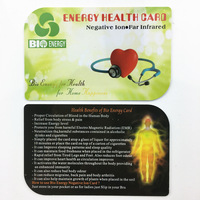Tarjeta de curación de energía de iones negativos de infrarrojo lejano de iones 20000 OEM, tarjeta de ahorro de energía bio cuántica con Chip Terahertz para el cuerpo