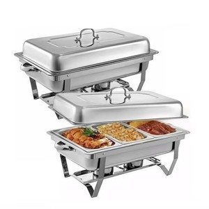 Horno Buffet de Acero Inoxidable Rectangular Dorado con Estantes Ajustables, Equipo de Calentamiento de Autoservicio - Product Image 2