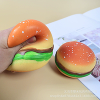 Jouet anti-stress personnalisable en gros en forme de hamburger à rebond lent