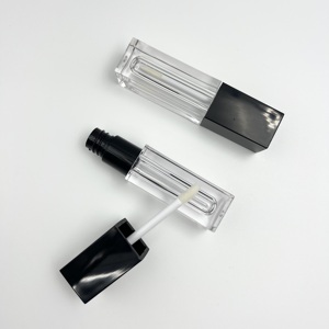Biểu Tượng Tùy Chỉnh Rõ Ràng Son Môi Lỏng Nhựa Ống 6Ml Rỗng Vuông Lip Gloss Lọ Cá Nhân Vuông Son Môi <span class=keywords><strong>Container</strong></span> - Product Image 6