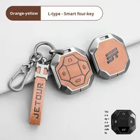Étui à clés vintage en alliage de zinc pour Jetour Traveler 2024, modèle Chery Jetour T2, accessoires de modification pour Jietu Traveler Chine