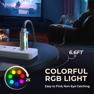 Lisen siêu nhanh sạc 4-in-1 linh hoạt 240W cáp <span class=keywords><strong>USB</strong></span> với RGB colour LED hiệu quả cho máy tính xách tay Máy tính bảng Android & iOS thiết bị - Product Image 6