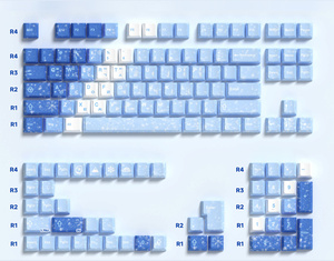 2025 nouvelle vente chaude multilingue Ice Queen thème blanc Keycaps PBT avec impression par transfert <span class=keywords><strong>de</strong></span> chaleur coréen <span class=keywords><strong>japonais</strong></span> avec sculpture latérale - Product Image 6