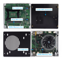 Procesador 10th Gen Core i9 10885H Nuc mini pc I7 10750H M.2 NVME Barebone i9 9880H Computadora de bolsillo WiFi de doble banda con BT 4,2