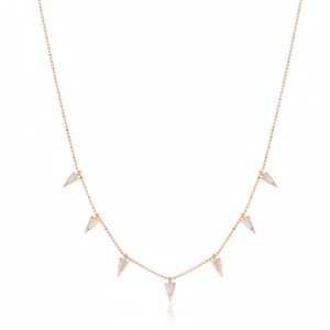 Collar de coctelera con diseño de flecha Simple, joyería de plata de ley 925 hecha a mano turca, venta al por mayor - Product Image 2