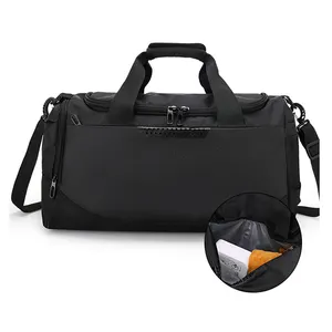 Waterproof Oxford Sport Yoga Bag Large Capacity Folding Duffle Bag With Sneaker Compartments Gym Sport Travel Bag