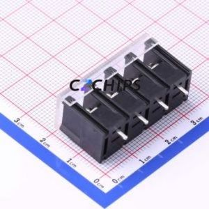 KF28S-7.62-4P Barrier Terminal Block Through hole Component (THT),P=7.62mm Connector With Cover Plate 7.62mm 1x4P Straight Pin - Product Image 2