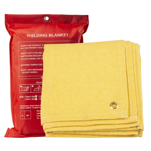 Огнеупорное сварочное полотно из <span class=keywords><strong>100%</strong></span> стекловолокна, 35 унций, с акриловым покрытием, на заказ, для защиты от сварочного шлака, сертифицировано CE EN1869 - Product Image 3