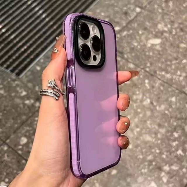 Luxury Transparent Phone Case for iPhone 16 15 14 13 12 11 Pro Max X Xs Max XR Shockproof Clear Soft TPU Cover