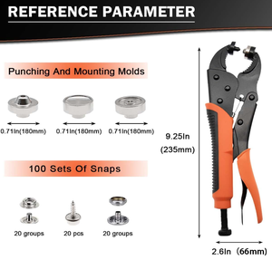 Kit de herramientas de sujeción a presión de alta resistencia Rilong, Setter ajustable, fabricación china <span class=keywords><strong>para</strong></span> cubiertas de barcos, <span class=keywords><strong>lonas</strong></span> de lona - Product Image 4